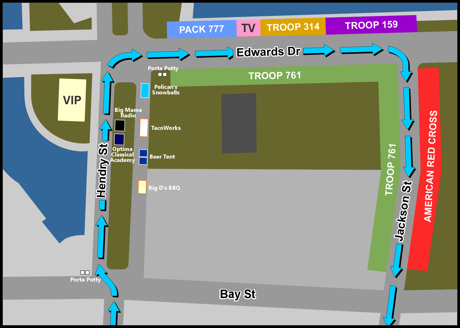 Event Map Edison Festival of Light